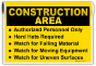 Construction Area PPE Sign