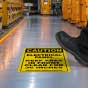 Caution Keep Area Clear For 36 Inches Floor Sign