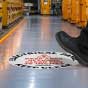 Keep Area Clear For 36 Inches Floor Sign