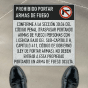 Texas 30.06 Spanish No Concealed Carry Floor Sign