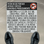 Texas 30.07 Spanish No Open Carry Floor Sign