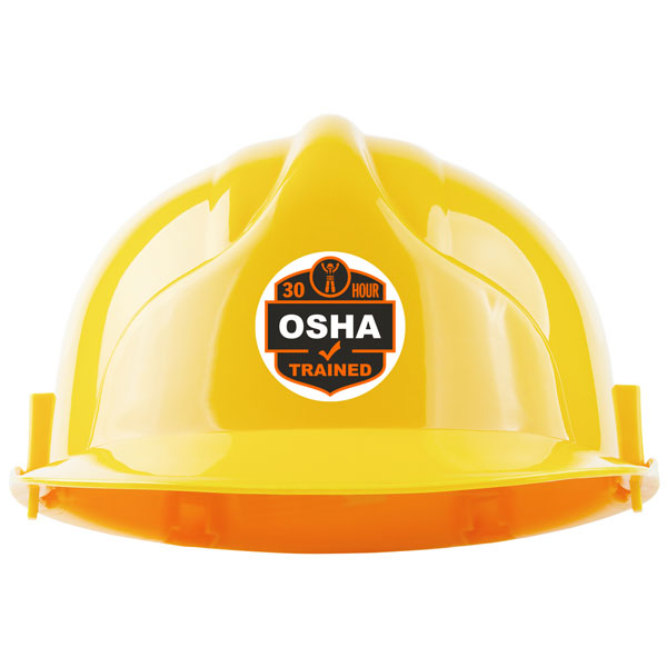 30 Hour Osha Trained Hard Hat Sticker