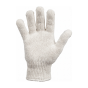 White String Knit Gloves 