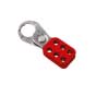 Lockout Hasp, Steel, Red -1" Diameter