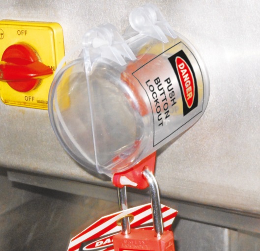 Oversize Push Button Lockout