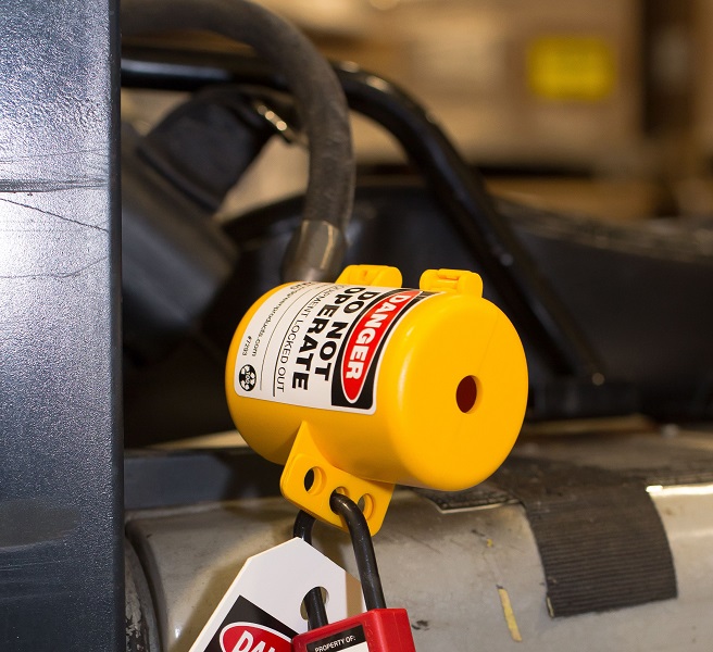Forklift Lockout - Propane Tank