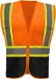 ANSI Class 2 Mesh Hi-Vis Safety Vest with Contrasting Trim & Black Bottoms