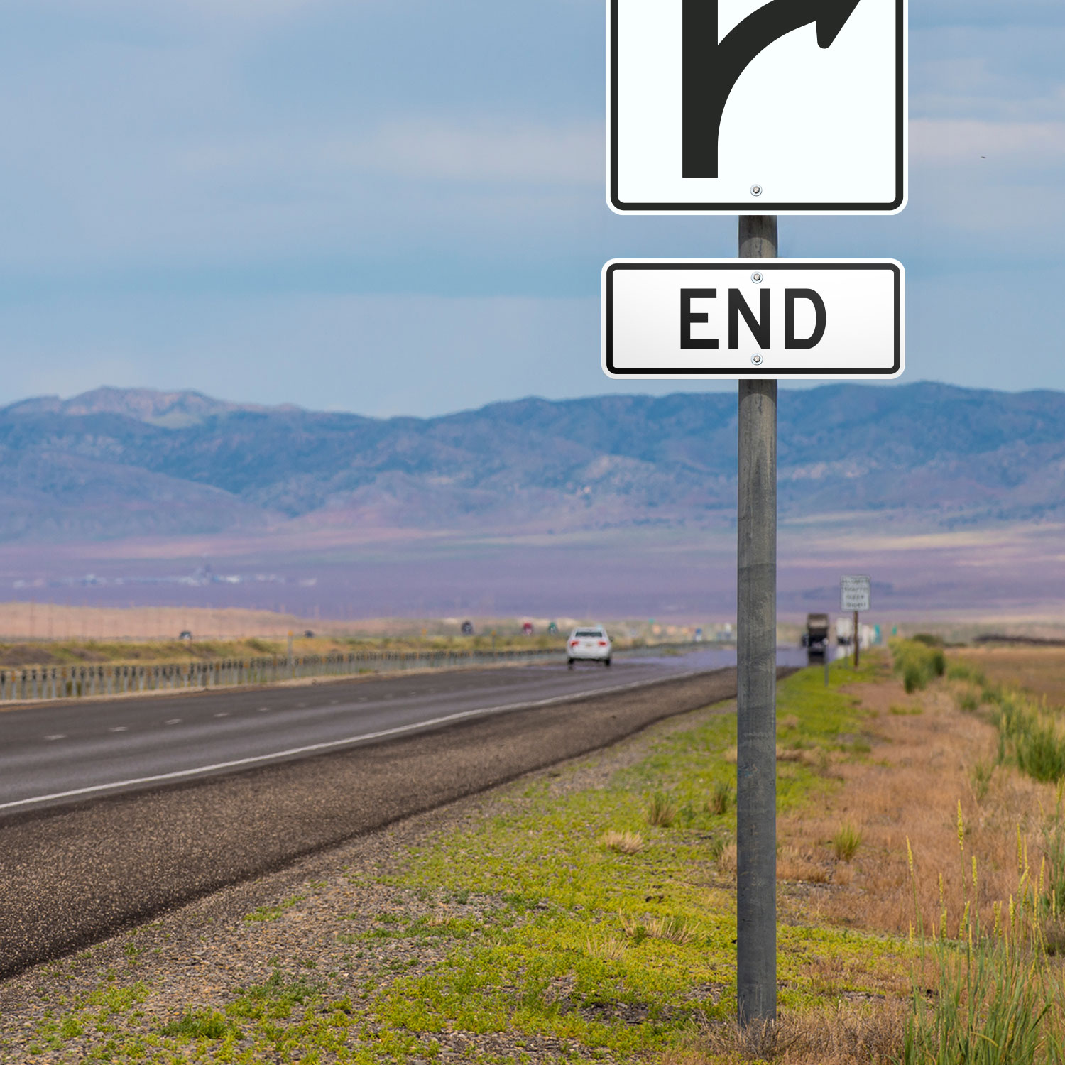 Texas End Sign