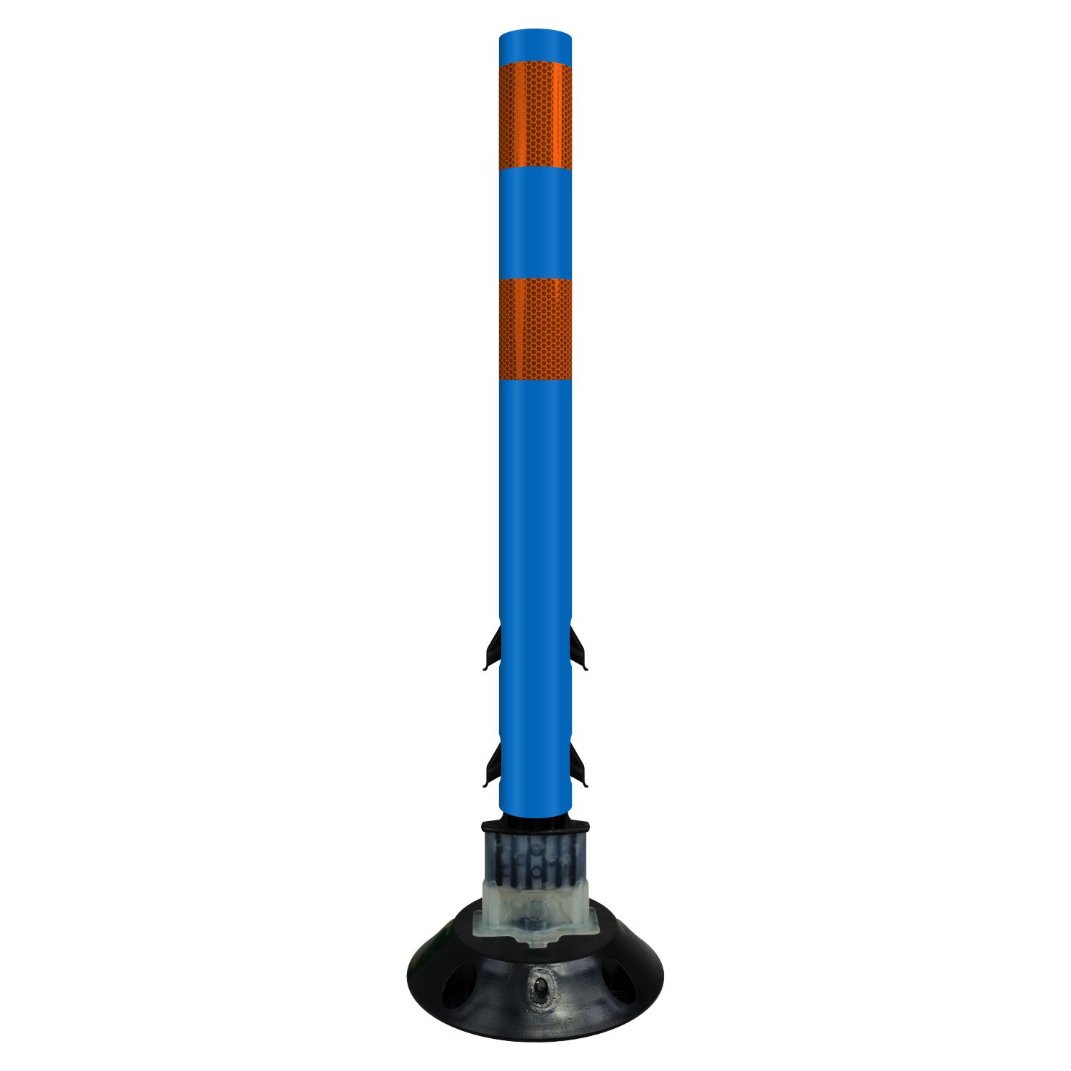 Blue Flexstake Surface Mount Tubular Traffic Delineator