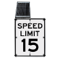 15 MPH LED Solar Speed Limit Sign