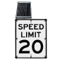 20 MPH LED Solar Speed Limit Sign