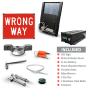 LED Solar Wrong Way Sign