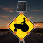 LED Solar Farm Vehicle Sign