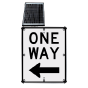 LED Solar One Way (Left Arrow) Sign