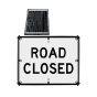 LED Solar Road Closed Sign