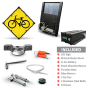 LED Solar Bicycle Traffic Warning Sign
