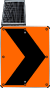 LED Solar Chevron Alignment Sign