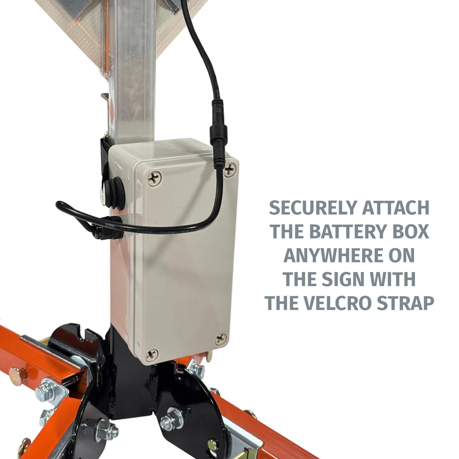 Road Work Ahead LED Roll-Up Sign