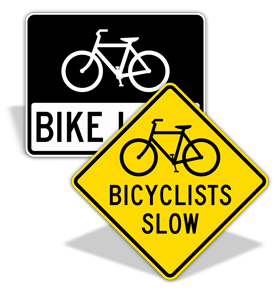 Bike Road Signs