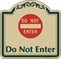 Green Border & Text – Do Not Enter Sign