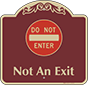 Burgundy Background – Not An Exit Sign