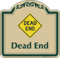 Green Border & Text – Dead End Sign