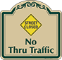 Green Border & Text – Street Closed Sign