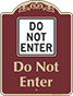Burgundy Background – Do not Enter Sign