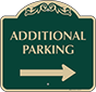 Green Background – Additional Parking (Right Arrow)