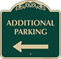 Green Background – Additional Parking (Left Arrow)