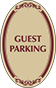 Burgundy Border & Text – Guest Parking Sign