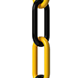 500 ft. Black And Yellow Plastic Chain