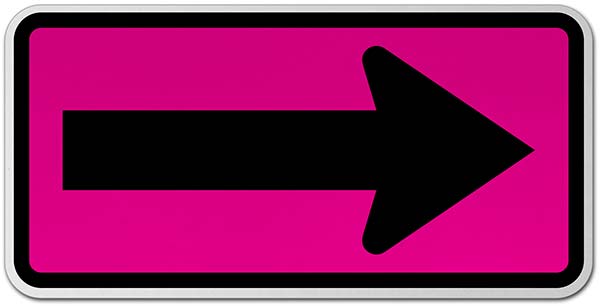 Large Arrow Sign, One Direction Sign
