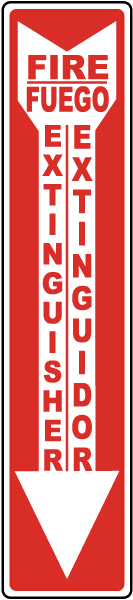 Bilingual Fire Extinguisher Label