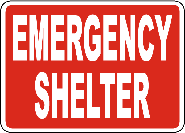 Emergency Shelter Sign