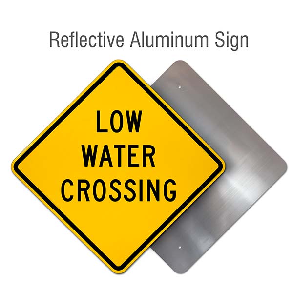 Low Water Crossing Sign