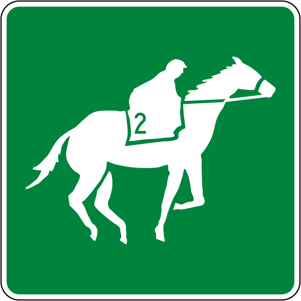 Horse Track Sign