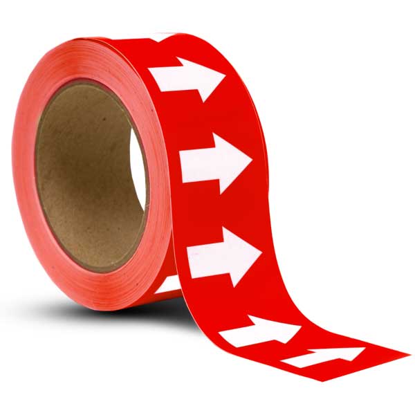 Red / White Arrow Banding Tape