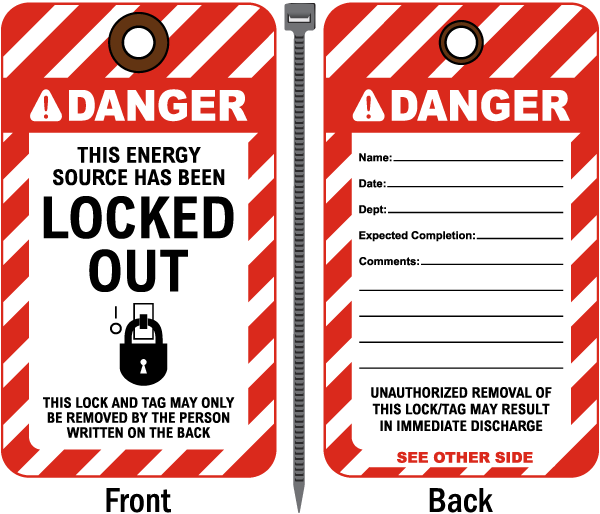 Energy Source Has Been Locked Out Tag