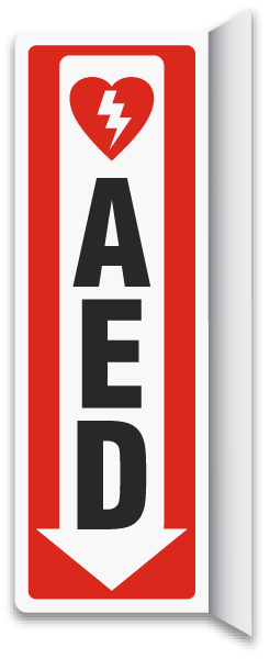 2-Way AED Sign