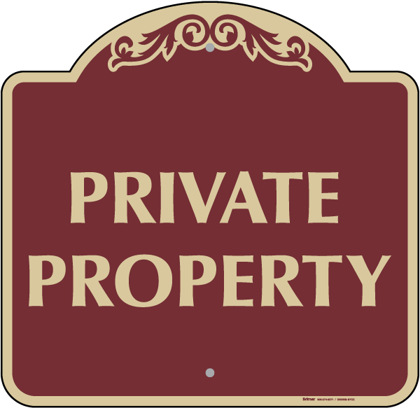 Private Property Sign