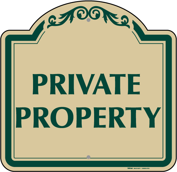 Private Property Sign