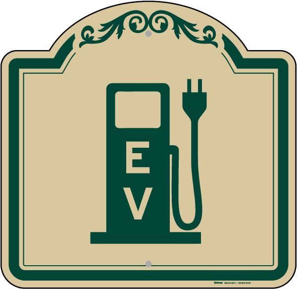 Electric Car Charging Station Sign