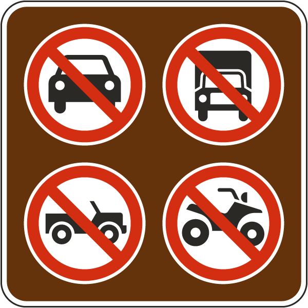 No Vehicles Sign