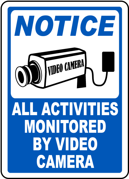 Activities Monitored By Video Sticker