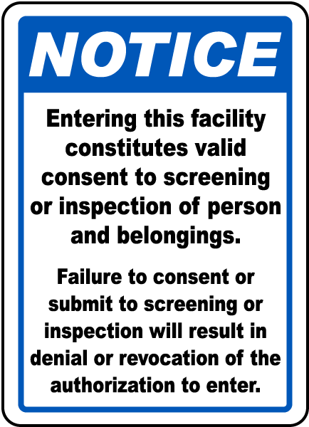 Valid Consent To Screening Sign