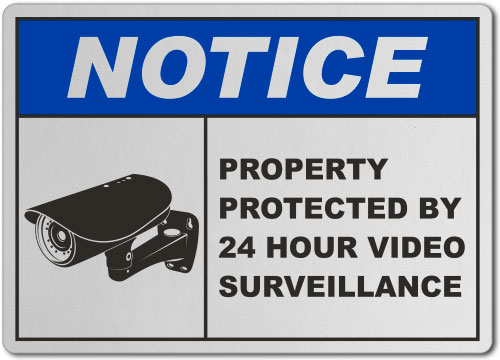 Property Protected By Surveillance Sign