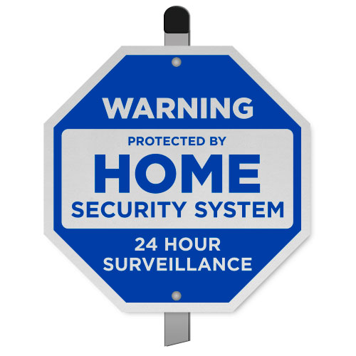 Protected by Home Security System Yard Sign