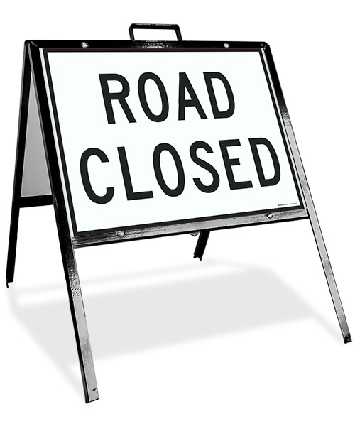 Road Closed Sandwich Board Sign