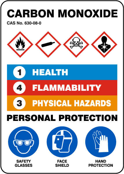 HMIS Carbon Monoxide Sign